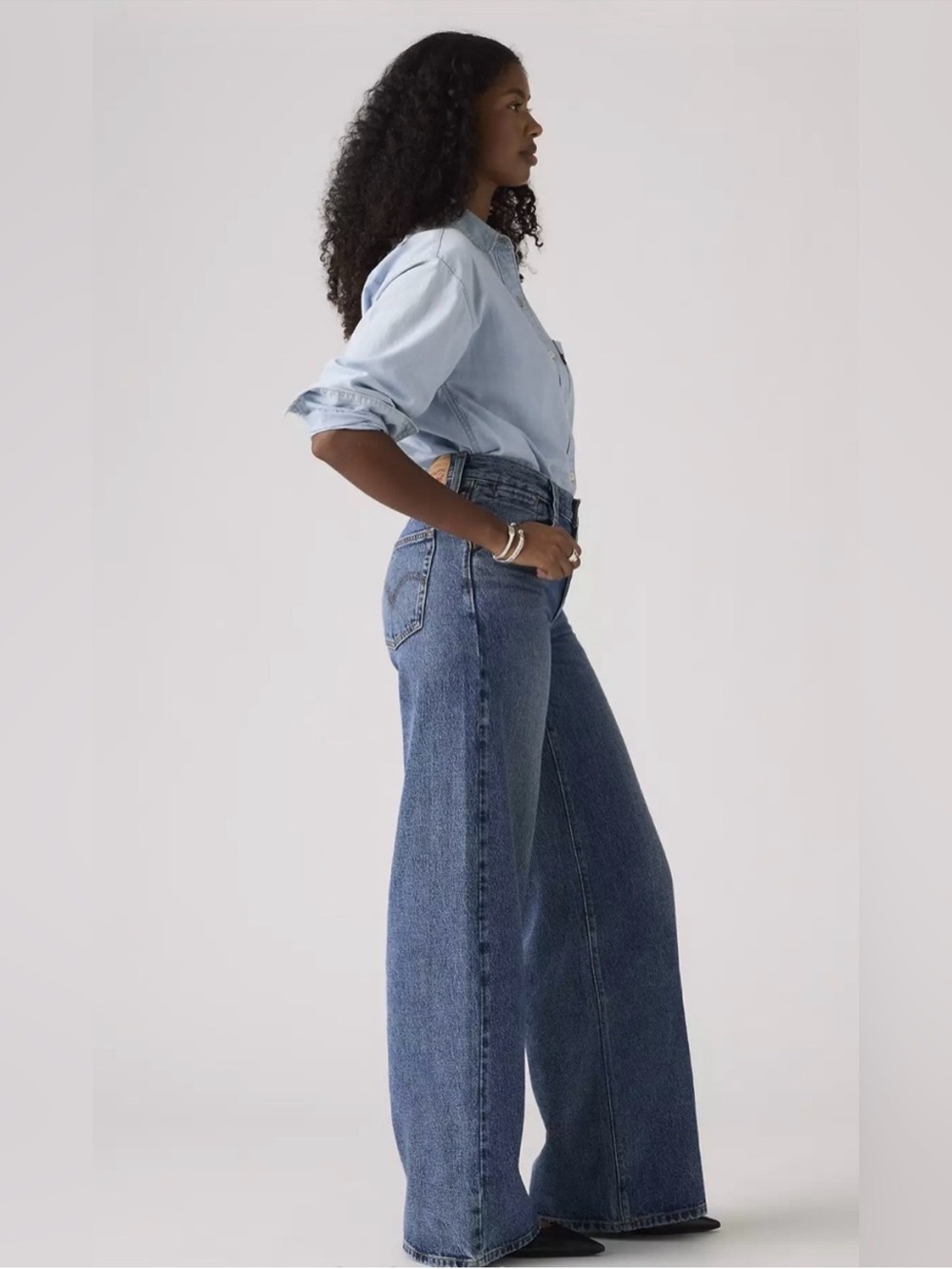 BOGO! Levi’s ‘94 Baggy Wide Leg Jeans Mid Rise Size 26 - Picture 2 of 10
